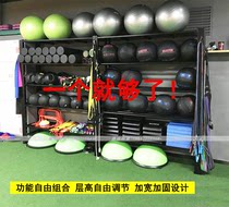 Gym rack Yoga hall ball mat dumbbell sports equipment storage rack Private teaching gadget storage rack