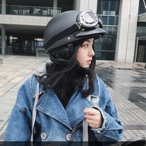 Electric car Harley helmet male battery car Lady autumn Four Seasons light portable cute personality motorcycle helmet