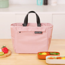 New twill portable ice bag to work with rice insulation bag large-capacity bento bag lunch box bag outdoor picnic bag