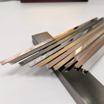304 stainless steel solid T-shaped metal decorative lines Mirror titanium door edge strip brushed brass color edging