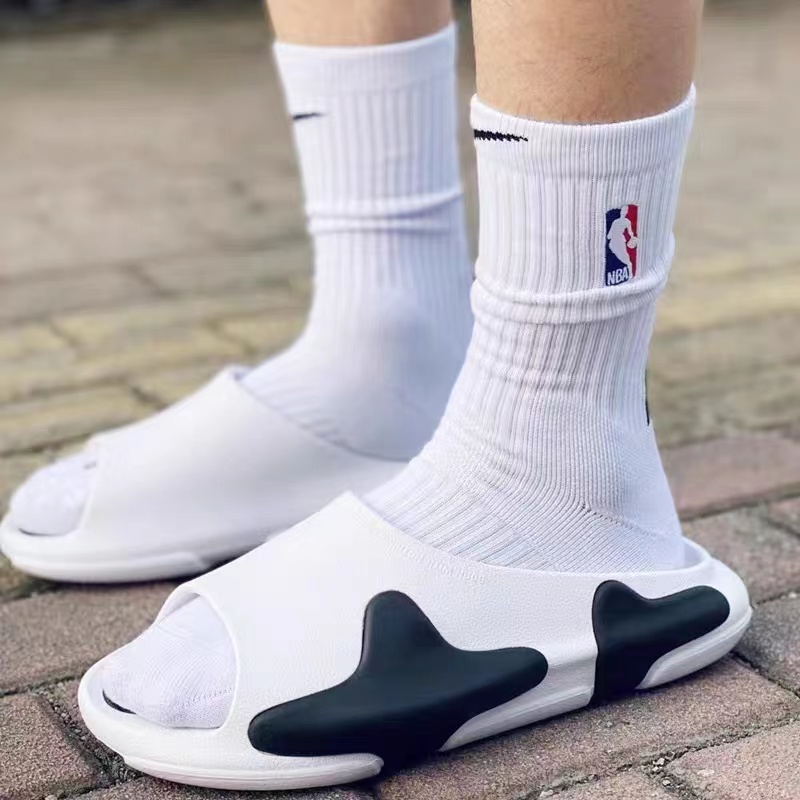 NBAバスケットボールソックスアメリカンメンズハイトップハイトップソックス実際の厚手のタオルソックスホワイトエリートスポーツソックス