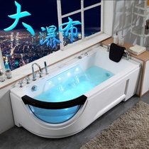 Free-standing acrylic home bathtub luxury surfing single Oval deep bubble tub constant temperature insulation homestay