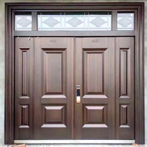Grade A villa door Double door Rural self-built house open door Copper door Rural zinc alloy security door Household