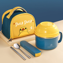 304 stainless steel lunch box for female primary school students special lunch box children lunch box cafeteria round fast food Cup