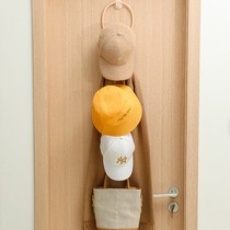 Hat storage artifact Household rack holder Creative dormitory hat hook bag door back pylons Wall hanging wardrobe hanging hat rack