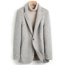 JAIT double-sided cashmere woolen coat mens short suit Korean version 2021 autumn and winter New English style coat tide