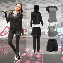 Sports Yoga Suit Womens Big Code Summer Fashion Han Edition Two Sets Speed Dry Short Sleeve Blouse Running Fitness Suit