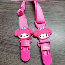 Cute KT cat Meletti anti-splash clip handkerchief saliva hanging neck eating adjustable paper towel anti-splash clip