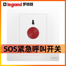 Legrand switch socket TCL Weilai Ceramic white Emergency call switch alarm SOS panel Type 86