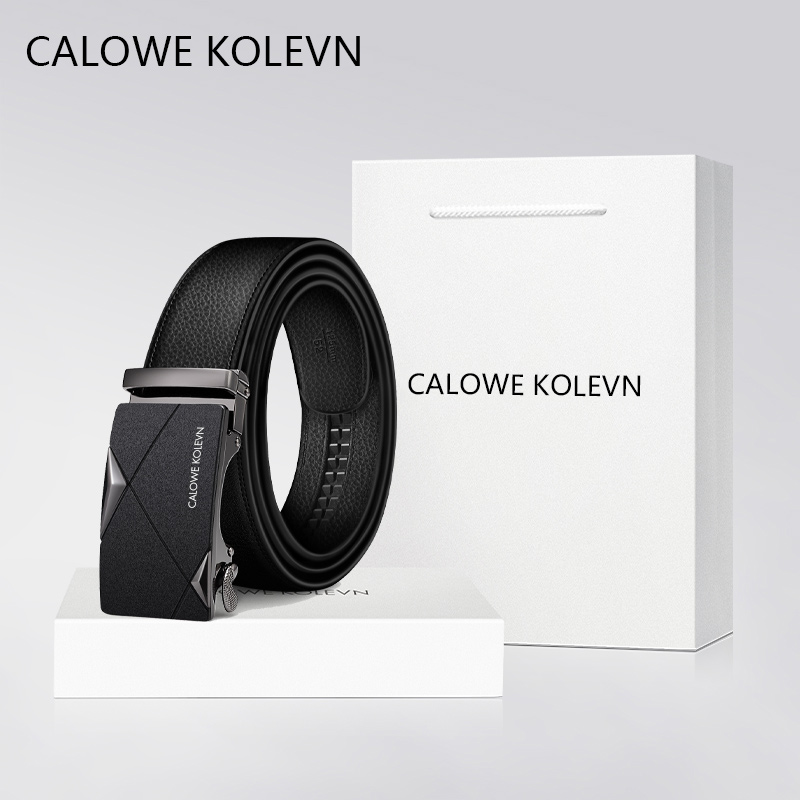CALOWE KOLEVN 公式サイト メンズ レザーベルト オートマチックバックルベルト パンツ メンズ 正規品 高級ブランド