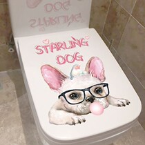 Creative Toilet Sticker with Decorative Wall Stickup Toilet Funny Stickers Personality Cute Cartoon Refurbished Horse Lid Patch Waterproof