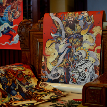 Extra large gate god custom ancestral hall Hall Villa rural Gate large 2 m Door God door paste God tea Yu base Zhong Kui