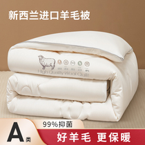 Class A New Zealand wool quilt thickened warm spring autumn winter cotton quilted by core bedding Common Dormitory Single students