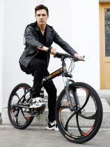 Jiantes official website folding mountain bike male variable speed cross-country bicycle new road racing middle school students adult