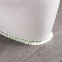Toilet mat stickers waterproof and mildew beauty seam stickers Toilet toilet edge decoration stickers Toilet base gap stickers