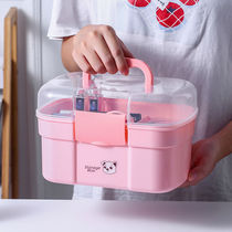 Multifunctional household medicine box Large small multi-layer large capacity medicine box Baby baby student dormitory storage box