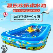 Inflatable swimming pool folding adult children home child thick baby bath baby bath baby Family super large paddling pool