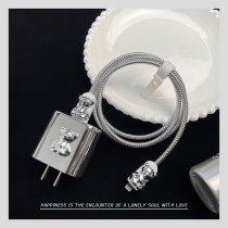 Data line protective sleeve Apple 13 charger protection shell iphone12promax phone line protective sheath wire quick charge special ipad charge wire anti-break protection head ear machine wire wound rope