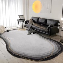 The abject poverty is silent wind carpet living room light luxury high-end tea table blanket irregular shaped household bedroom ins Wind floor mat