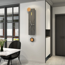 Watch household creative wall clock Living room modern simple atmospheric art wall hanging Nordic fashion light luxury decorative clock