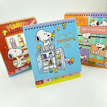 ins wind desk calendar 2021 Snoopy cartoon puppy creative simple office desktop cute year of the Ox calendar