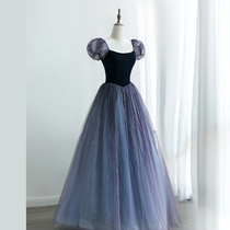Star host banquet small evening dress dress Womens annual meeting light luxury minority high-end high-end design vocal art test
