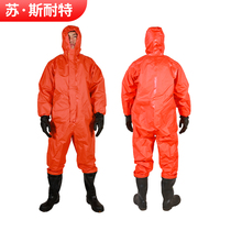 Fire Light Anti-Chemical Clothing Conjoined Ammonia Liquid Ammonia Chemicals One-Grade Semi-Enclosed Heavy Duty Acid-Base Protective Clothing