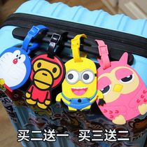  Suitcase listing strap Travel label Boarding pass Suitcase packing belt Cute creative listing tag consignment