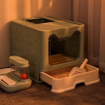 Cat litter box drawer fully enclosed top-in type oversized anti-sand odor litter basin cat supplies toilet kittens