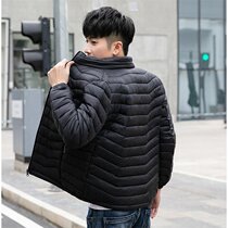 Cotton coat mens coat autumn and winter youth short thin warm cotton suit 2021 New Korean trend coat