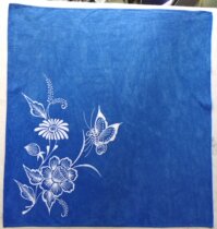 Guizhou Danzhai batik handkerchief napkin custom ethnic style crafts decoration Banlangen blue dyeing