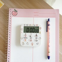 Timer cartoon time management reminder kitchen timer students do questions with multi-function alarm clock tomato clock