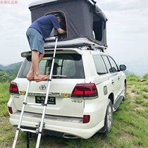 Outdoor camping self driving tour car double folding bed automatic off-road vehicle SUV roof tent hard case waterproof