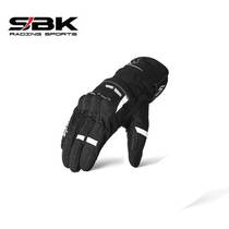 SBK new commuter winter gloves waterproof and warm and anti-fall thickened garnter male and female locomotive rider rain-proof and breathable