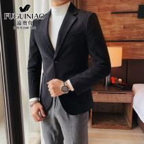 Rich Bird Spring and Autumn corduroy suit mens coat light luxury business slim suit mens coat