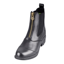 Caavassion Bull Leather Equestrian Short Boots Obstacle Horse Boots Male and female Adult Contest Front Zipped Horse Boots 8106002
