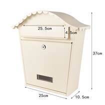 Iron European style s villa mailbox outdoor box creative post box waterproof mailbox printing psychological wall hanging many bags