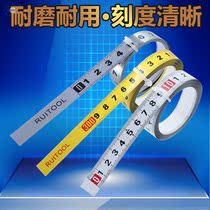 Adhesive ruler self-adhesive ruler reverse middle dividing ruler with adhesive sticker scale metal can be pasted mechanical table saw ruler