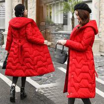 Cotton coat new long hat jacket winter anti-season thickened version with slim figure women cotton cotton suit Han 2020