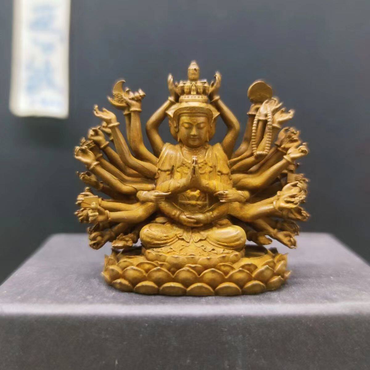 仏教美術 仏像 準提母菩薩仏像 十八臂仏母 仏堂供仏 彫刻 置物 開運風水銅製 准提佛母-准提佛母促销价格、准提佛母品牌- 淘宝