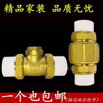Double hot melt joint one-way horizontal vertical PPR Brass Check valve water pipe 4 minutes 6 minutes 1 inch 20 25 32