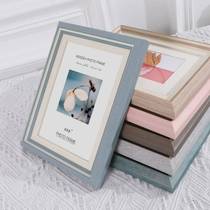 Photo frame swinging table horizontal version 7 inches with whole family photos Six inches transverse retro bedroom personality vertical swing living room 8 inches
