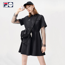  FILA FUSION FILA tide brand womens knitted dress 2021 summer new fashion waist sports skirt