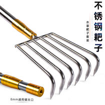 Fishing for cleaning water Grass rake Grass Four Teeth Six Teeth Catch-up Sea Small Harrowing Stainless Steel Clubhead Accessories Phishing Supplies