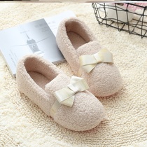 Moon shoes winter home velvet shoes non-slip warm pregnancy postpartum indoor and outdoor wear moon bag with cotton slippers