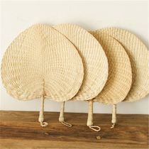 Fan summer portable large practical big Pu fan Sunflower fan Baby old-fashioned hand-woven household plantain childrens small