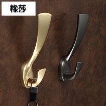 New Chinese style hook gold into the door after hanging clothes hook Modern simple wardrobe underwear hat hook Wall hanging clothes single hook