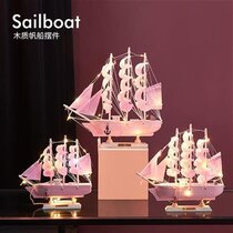 Chinas smooth sailing sailing model Net Red Room cloth C decoration products create J intention ornaments for friends