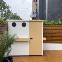 Villa outdoor tool room garden room utility room courtyard storage room rooftop combination House splicing activity room yellow