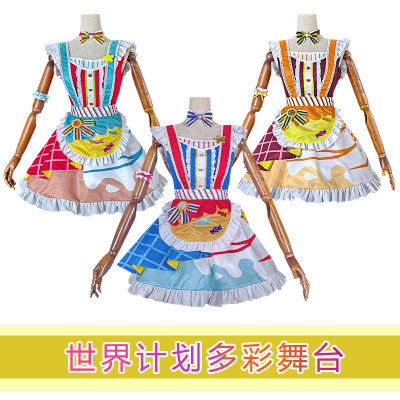 taobao agent The colorful stage of the World Plan PJSK Hatsune Miku Future Fengxiao Dreaming Feng Painting Dream Cao Ningning Mirror Sound Bell COS Skirt